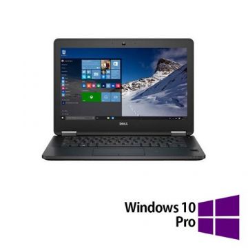 Laptop Refurbished DELL Latitude E7270, Intel Core i5-6300U 2.30GHz, 8GB DDR4, 256GB SSD M.2 SATA, 12.5 Inch Full HD, Webcam + Windows 10 Pro