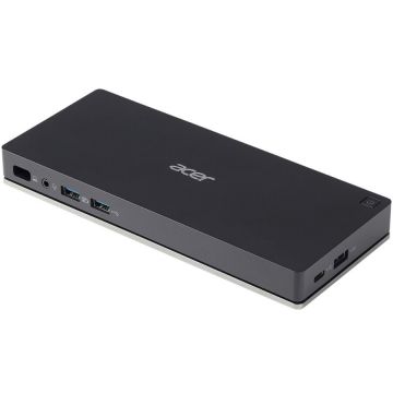 Acer Docking station Acer USB Type-C II, 1 x mic/headphone combo, 2 x HDMI, 1 x DisplayPort, 1 x RJ45, 3 x USB A, 1 x USB-C, Power Delivery