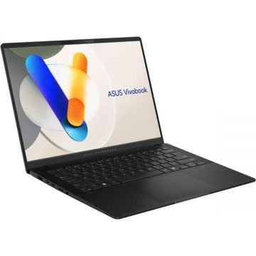 Asus Laptop ASUS 14'' Vivobook S 14 OLED M5406UA, 3K 120Hz, Procesor AMD Ryzen™ 7 8845HS (16M Cache, up to 5.1 GHz), 16GB LPDDR5X, 1TB SSD, AMD Radeon 780M, No OS, Negru