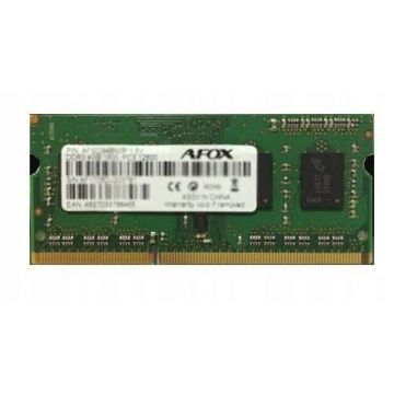 Memorie laptop AFOX AFSD34AN1L, SO-DIMM, DDR3, 4GB, 1333 MHz, 1.35 V