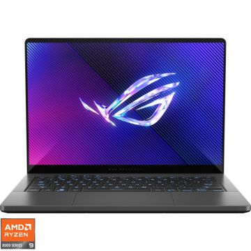 Laptop ASUS Gaming 14'' ROG Zephyrus G14 GA403UI, 3K OLED 120Hz, Procesor AMD Ryzen™ 9 8945HS (16M Cache, up to 5.2 GHz), 32GB LPDDR5X, 1TB SSD, GeForce RTX 4070 8GB, Win 11 Pro, Eclipse Gray