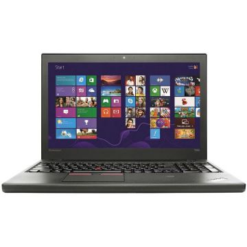 Laptop Refurbished ThinkPad T550 Intel Core i5-5200U 2.20GHz up to 2.70GHz 8GB DDR3 128GB SSD 15.6Inch HD Webcam