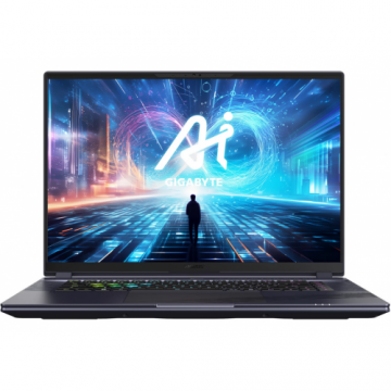 Laptop Aorus 16X WQXGA 16 inch Intel Core i7-13650HX 16GB 1TB SSD RTX 4060 Windows 11 Home Dark Grey