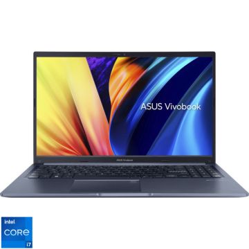 Laptop ASUS 15.6'' Vivobook 15 X1502ZA, FHD, Procesor Intel® Core™ i7-12700H (24M Cache, up to 4.70 GHz), 16GB DDR4, 512GB SSD, Intel Iris Xe, No OS, Quiet Blue