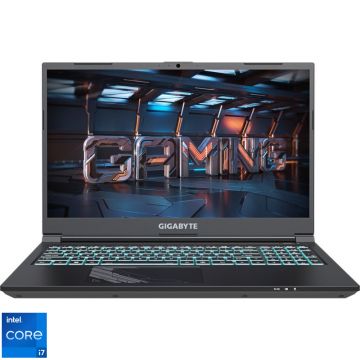 Laptop GIGABYTE Gaming 15.6'' G5 KF5, FHD 144Hz, Procesor Intel® Core™ i7-13620H (24M Cache, up to 4.90 GHz), 16GB DDR5, 1TB SSD, GeForce RTX 4060 8GB, Free DOS, Black