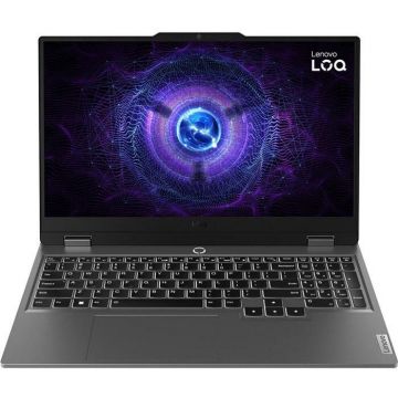 Lenovo Laptop Lenovo Gaming 15.6'' LOQ 15IAX9, FHD IPS 144Hz, Procesor Intel® Core™ i5-12450HX (12M Cache, up to 4.40 GHz), 12GB DDR5, 1TB SSD, GeForce RTX 4050 6GB, No OS, Gri