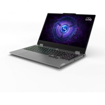 Lenovo Laptop Lenovo Gaming 15.6'' LOQ 15IAX9, FHD IPS 144Hz, Procesor Intel® Core™ i5-12450HX (12M Cache, up to 4.40 GHz), 24GB DDR5, 1TB SSD, GeForce RTX 2050 4GB, No OS, Gri