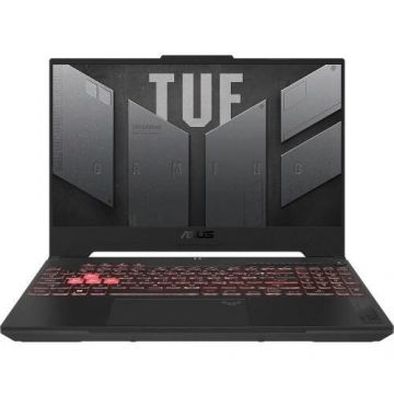 Asus Laptop ASUS Gaming 15.6'' TUF A15 FA507NVR, FHD 144Hz, Procesor AMD Ryzen™ 7 7435HS (16M Cache, up to 4.5 GHz), 16GB DDR5, 1TB SSD, GeForce RTX 4060 8GB, No OS, Gri