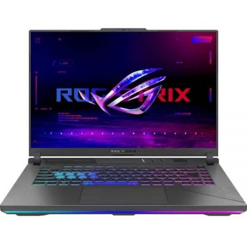 Asus Laptop ASUS Gaming 16'' ROG Strix G16 G614JIR, QHD+ 240Hz, Procesor Intel® Core™ i9 14900HX (36M Cache, up to 5.80 GHz), 32GB DDR5, 1TB SSD, GeForce RTX 4070 8GB, Win 11 Pro, Gri-Verde