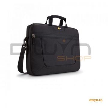 Case Logic Geanta laptop 15.6' Case Logic, compartiment frontal de volum mare, buzunar frontal, poliester, blac