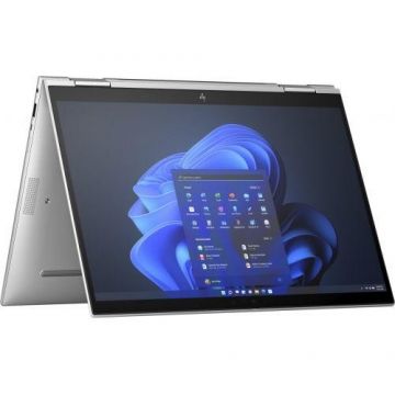 Laptop 2in1 HP Elite x360 1040 G10 (Procesor Intel® Core™ i7-1355U (12M Cache, up to 5.0 GHz), 14inch FHD+ Touch, 32GB, 1TB SSD, Intel® Iris Xe Graphics, Windows 11 Pro, Argintiu) + HP Wolf Pro Security Edition