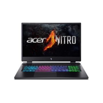 Laptop Gaming Acer Nitro 17 AN17-42, AMD Ryzen 9 8945HS, 17.3inch, RAM 32GB, SSD 1TB, nVidia GeForce RTX 4070 8GB, No OS, Obsidian Black