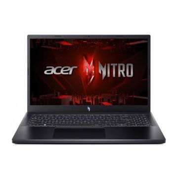 Laptop gaming Acer Nitro V 15 ANV15-51, 15.6'', Full HD, IPS, 144Hz, Intel Core i7-13620H, 16GB DDR5, 512GB SSD, GeForce RTX 4050, No OS, Obsidian Black