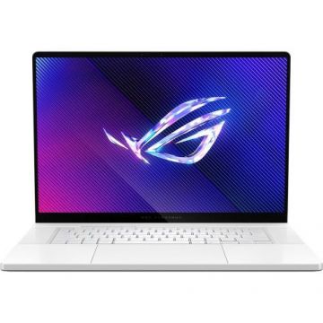 Laptop Gaming ASUS ROG Zephyrus G16 GA605WV (Procesor AMD Ryzen™ AI 9 HX 370 (24M Cache, up to 5.10 GHz), 16inch 2.5K OLED 240Hz, 32GB DDR5, 1TB SSD, NVIDIA GeForce RTX 4060 @8GB, DLSS 3.0, Alb)