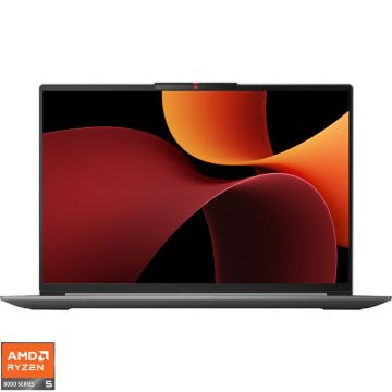 Laptop Lenovo 16'' IdeaPad Slim 5 16AHP9, 2K OLED 120Hz, Procesor AMD Ryzen™ 5 8645HS (16M Cache, up to 5.0 GHz), 16GB LPDDR5X, 1TB SSD, AMD Radeon 760M, No OS, Cloud Grey