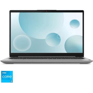 Lenovo Laptop Lenovo IdeaPad 3 15IAU7 cu procesor Intel® Core™ i3-1215U pana la 4.4 GHz, 15.6, Full HD, IPS, 8GB DDR4, 512GB SSD, Intel® UHD Graphics, No OS, Gri