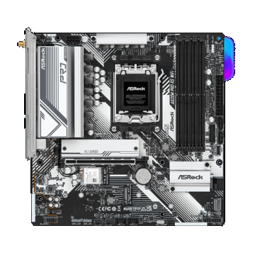 Placa de baza ASRock A620M PRO RS WiFi, AM5, mATX, DDR5, AMD A620