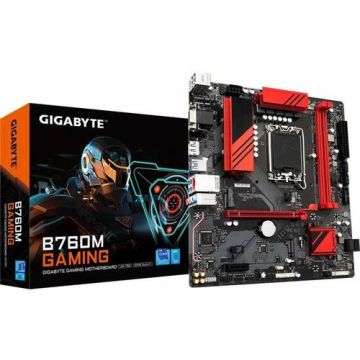 Placa de baza GIGABYTE B760M GAMING DDR5, Intel B760, LGA 1700, mATX