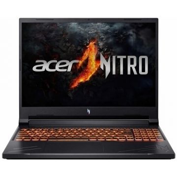 Acer Laptop Gaming Acer Nitro V16 ANV16, AMD Ryzen 5 8645HS, 16 inch FHD+, 16GB RAM, 512GB SSD, nVidia RTX 4050 6GB, Free DOS, Negru