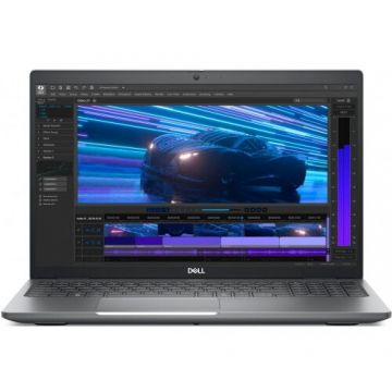 Dell Laptop Dell Precision 3591, Intel Core Ultra 7 155H, 15.6 inch FHD, 32GB RAM, 1TB SSD, nVidia RTX 1000 Ada 6GB, Windows 11 Pro, Gri