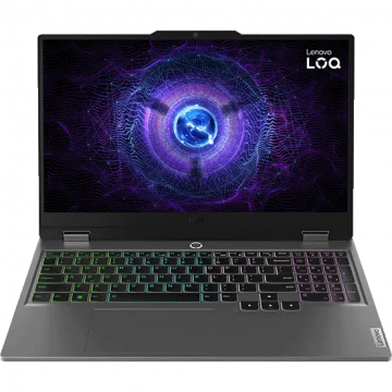 Lenovo Laptop Lenovo Gaming 15.6'' LOQ 15IRX9, FHD IPS 144Hz, Procesor Intel® Core™ i7-13650HX (24M Cache, up to 4.90 GHz), 24GB DDR5, 1TB SSD, GeForce RTX 4050 6GB, No OS, Gri