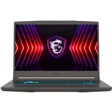 MSI Laptop Gaming MSI Thin 15 B12UCX, Intel Core i7-12650H, 15.6 inch FHD, 16GB RAM, 512GB SSD, nVidia RTX 2050 4GB, Free DOS, Gri