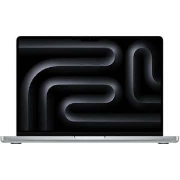 Laptop Apple MacBook Pro 14 2023 (Procesor Apple M3 Pro (12-core CPU / 18-core GPU) 14.2inch Liquid Retina XDR, 18GB, 1TB SSD, Mac OS Sonoma, Layout US, Argintiu) + adaptor priza US - EU