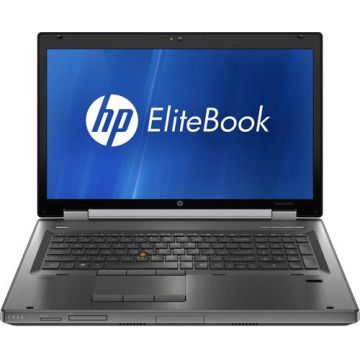 Laptop refurbished HP EliteBook 8760W, Intel Core i5-2520M 2.50GHz, AMD FirePro M5950, 8GB DDR3, 256GB SSD, DVD-RW, 17.3 Inch HD+, Fara Webcam