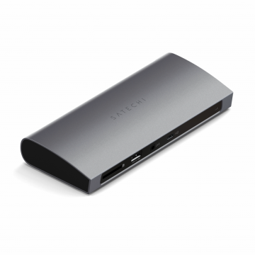 Satechi Satechi Aluminium Thunderbolt 4 Dock (1xT4 P 96W,3x T4 40Gbps 15W,Ethernet,3xUSB-A 3.2 10 Gbps,1xUSB-A 2.0 charging,SDcard,3.5mm audio) EU version - Space Grey