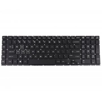 Tastatura HP PK132K02B10 iluminata RGB layout US fara rama enter mic