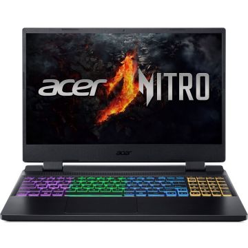 Acer Laptop Gaming Acer Nitro 5, Intel Core i5-12500H, 15.6 inch FHD, 16GB RAM, 512GB SSD, nVidia RTX 4060 8GB, Free DOS, Negru