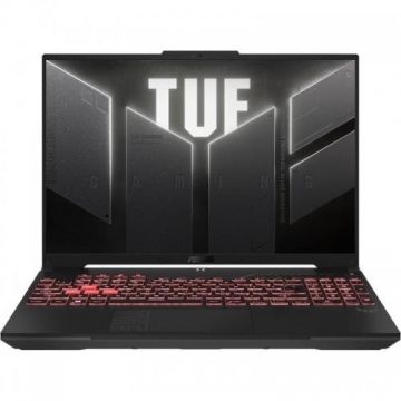 Asus Laptop ASUS Gaming 16'' TUF A16 FA608WV, 2.5K 165Hz, Procesor AMD Ryzen™ AI 9 HX 370 (24M Cache, up to 5.1 GHz), 32GB LPDDR5X, 1TB SSD, GeForce RTX 4060 8GB, No OS, Gri