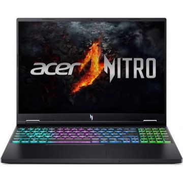 Laptop Gaming Acer Nitro 16 AN16 (Procesor Intel Core i7-14650HX (30M Cache, up to 5.20 GHz), 16inch WUXGA, 16GB, 1TB SSD, nVidia GeForce RTX 4060 @6GB, Negru)