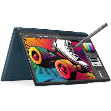 Laptop Yoga 7 2.8K 14 inch Intel Core Ultra 5 125H 16GB 1TB SSD Windows 11 Tidal Teal