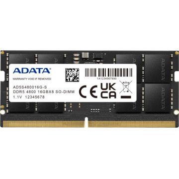 Memorie notebook ADATA 16GB, DDR5, 4800MHz, CL40, 1.1v