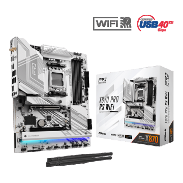 Placa de baza ASRock X870 Pro RS WiFi, AMD X870, AM5, ATX, DDR5