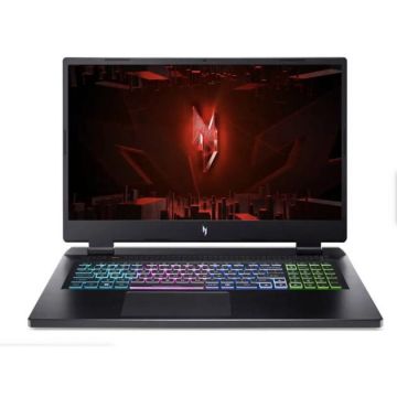 Acer Laptop Gaming Acer Nitro, AMD Ryzen 7 8845HS, 17,3inch QHD, 16GB RAM, 1TB SSD, nVidia RTX 4070 8GB, Windows 11 Home, Negru