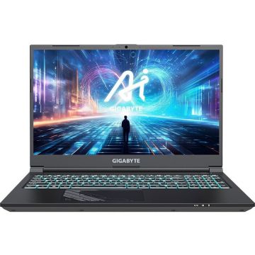 Gigabyte Laptop Gaming Gigabyte G5 2024, Intel Core i7-13620H, 15.6 inch FHD, 16GB RAM, 512GB SSD, nVidia RTX 4050 6GB, Free DOS, Negru