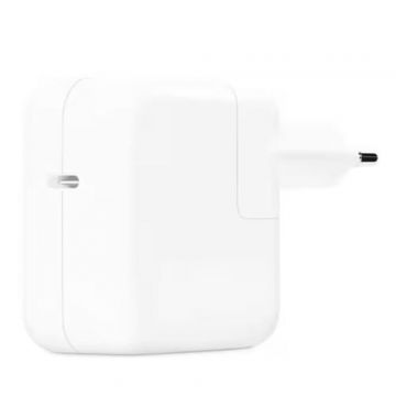 Incarcator laptop Apple MW2G3ZM/A, 30W, USB-C (Alb)