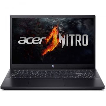 Acer Laptop Gaming Acer Nitro V 15 ANV15-51, Intel Core i7-13620H, 15.6 inch FHD, 16GB RAM, 1TB SSD, nVidia RTX 4060 8GB, Free DOS, Negru