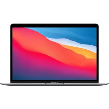 Apple Laptop Apple MacBook Air 13-inch, True Tone, procesor Apple M1 , 8 nuclee CPU si 7 nuclee GPU, 8GB, 256GB, Space Grey