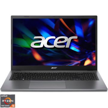 Laptop Acer 15.6'' Extensa 15 EX215-23, FHD IPS, Procesor AMD Ryzen™ 5 7520U (4M Cache, up to 4.3 GHz), 16GB LPDDR5, 512GB SSD, AMD Radeon 610M, No OS, Steel Gray