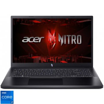 Laptop Acer Gaming 15.6'' Nitro V 15 ANV15-51, FHD IPS 144Hz, Procesor Intel® Core™ i7-13620H (24M Cache, up to 4.90 GHz), 16GB DDR5, 1TB SSD, GeForce RTX 4060 8GB, No OS, Obsidian Black