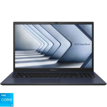 Laptop ASUS 15.6'' ExpertBook B1 B1502CVA, FHD, Procesor Intel® Core™ i3-1315U (10M Cache, up to 4.50 GHz), 8GB DDR4, 512GB SSD, Intel UHD, No OS, Star Black