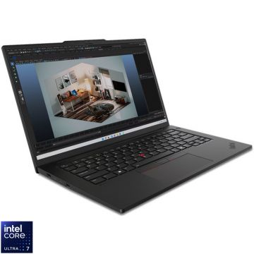 Laptop Lenovo 14.5'' ThinkPad P14s Gen 5, WQXGA IPS 90Hz, Procesor Intel® Core™ Ultra 7 165H (24M Cache, up to 5.00 GHz), 32GB DDR5, 2TB SSD, RTX A500 Ada 4GB, Win 11 Pro, Black