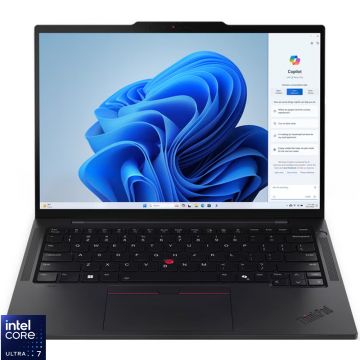 Laptop Lenovo 14'' ThinkPad T14s Gen 5, WUXGA IPS, Procesor Intel® Core™ Ultra 7 155U (12M Cache, up to 4.80 GHz), 32GB LPDDR5X, 1TB SSD, Intel Graphics, Win 11 Pro, Black