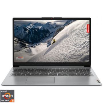 Laptop Lenovo 15.6'' IdeaPad 1 15AMN7, FHD IPS, Procesor AMD Ryzen™ 5 7520U (4M Cache, up to 4.3 GHz), 16GB LPDDR5, 1TB SSD, AMD Radeon 610M, No OS, Cloud Grey