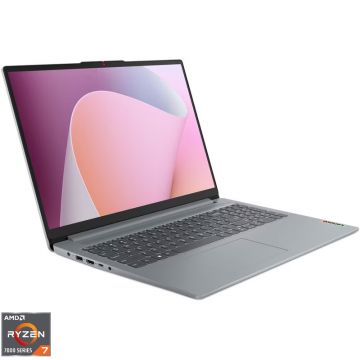 Laptop Lenovo 16'' IdeaPad Slim 3 16ABR8, WUXGA IPS, Procesor AMD Ryzen™ 7 7730U (16M Cache, up to 4.5 GHz), 16GB DDR4, 1TB SSD, AMD Radeon, No OS, Arctic Grey