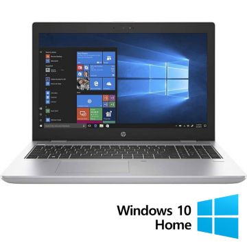 Laptop Refurbished HP ProBook 650 G4, Intel Core i5-7300U 2.60 - 3.50GHz, 8GB DDR4, 256GB SSD, 15.6 Inch HD, Webcam + Windows 10 Home