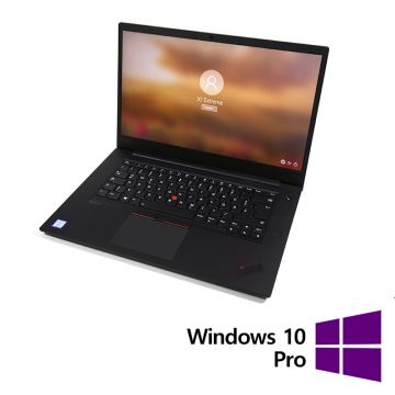 Laptop Second Hand Lenovo ThinkPad X1 Extreme, Intel Core i7-8750H 2.20 - 4.10GHz, 16GB DDR4, 512GB SSD, 14 Inch 4K UHD Touchscreen, Webcam + Windows 10 Pro